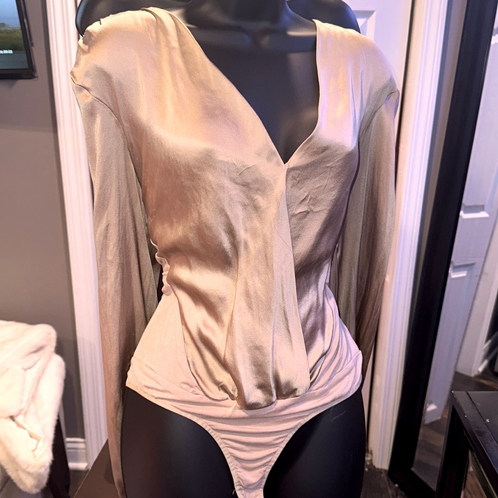 Gold elegant bodysuit